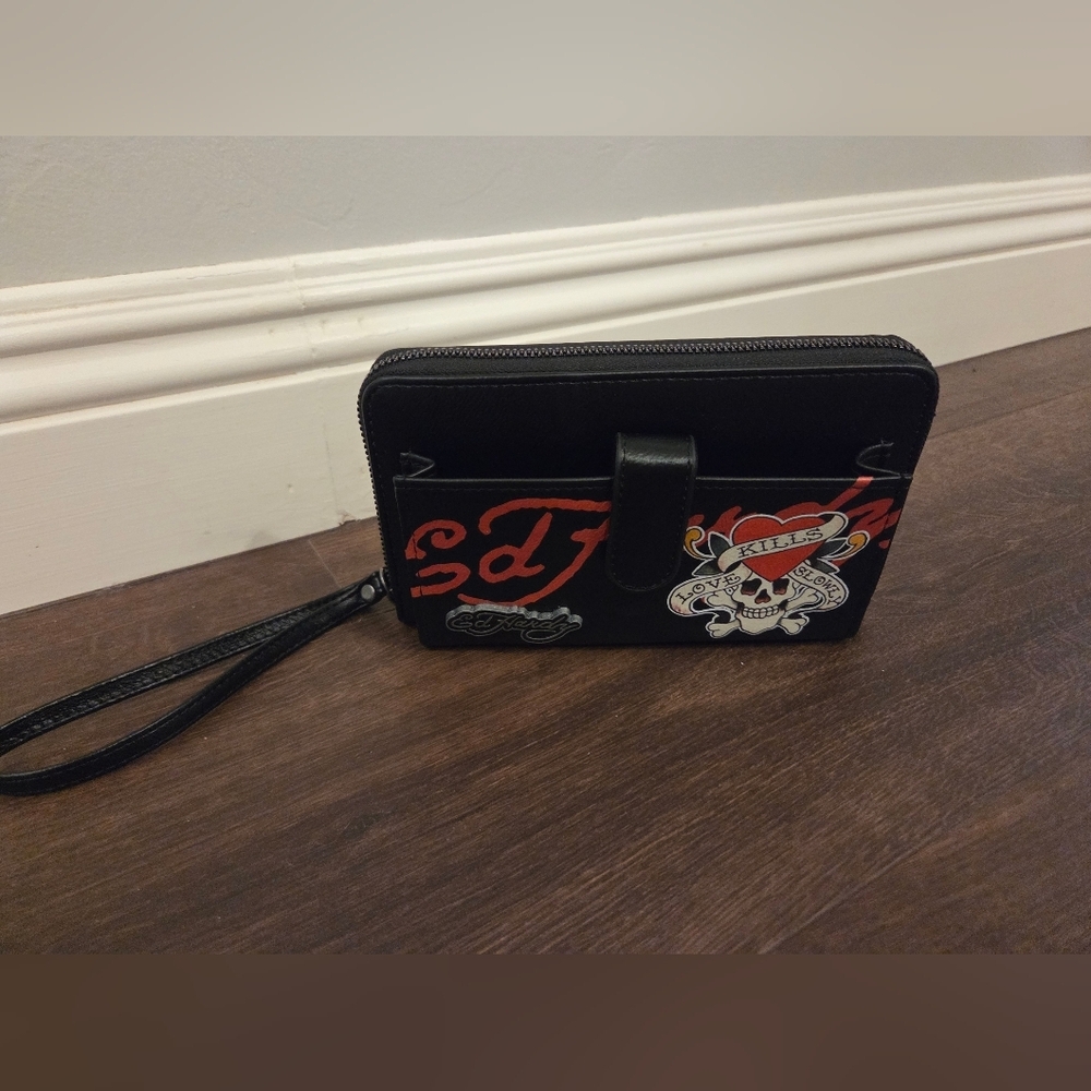 NWT Ed Hardy Black and Red Wallet